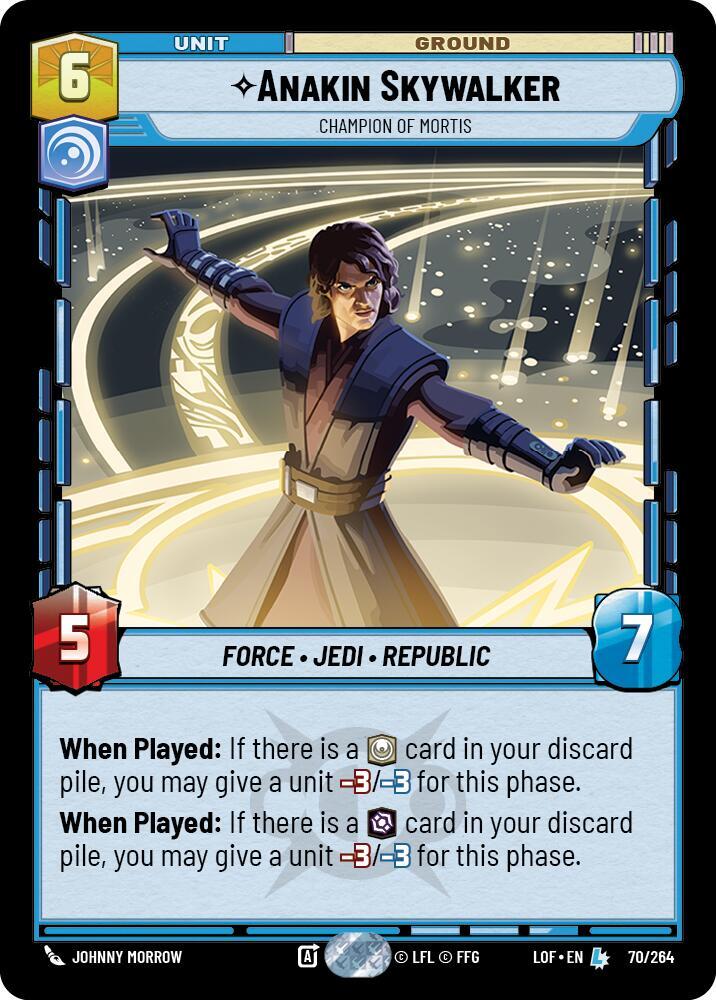 Anakin Skywalker - Champion of Mortis - 70/364 - Legendary Legends of the Force