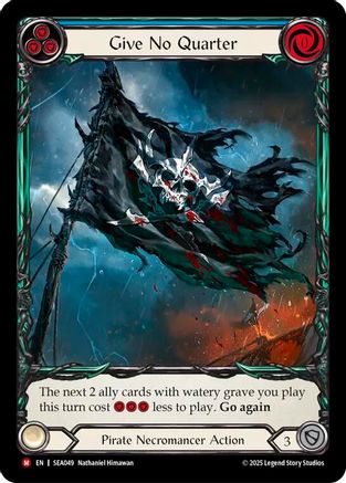 [Rainbow Foil] Give No Quarter (Extended Art) (#SEA049) - Majestic - FAB High Seas