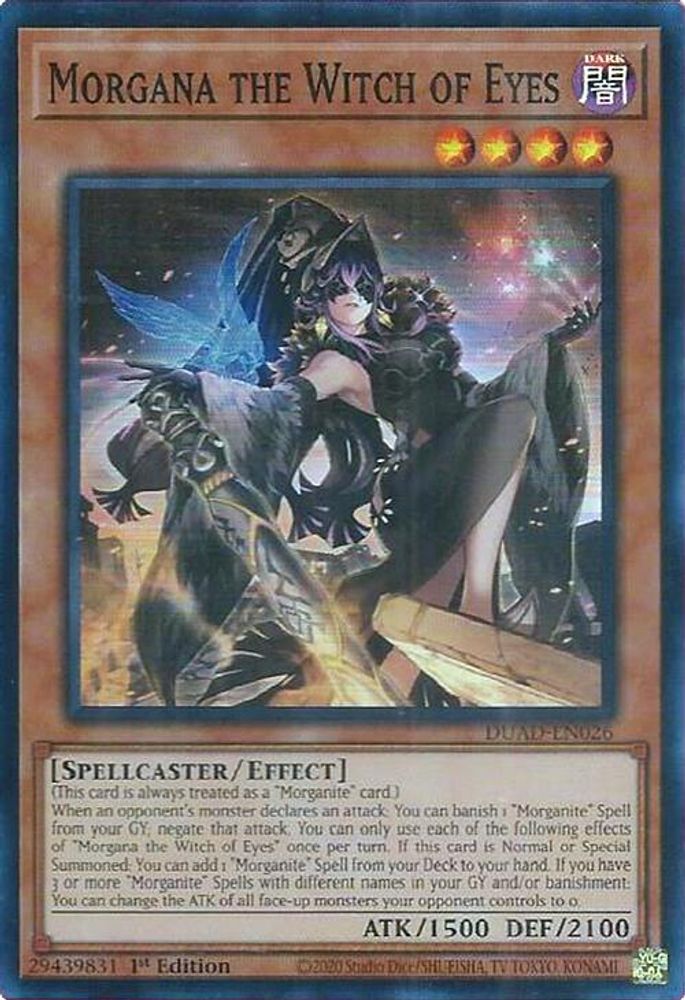 Morgana the Witch of Eyes - (DUAD-EN026) - Super Rare 1st Edition
