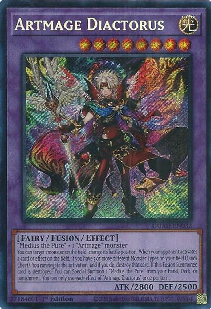 Artmage Diactorus - (DUAD-EN032) - Secret Rare 1st Edition