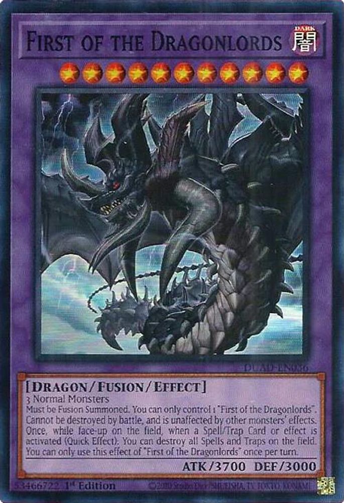 First of the Dragonlords - (DUAD-EN036) - Super Rare 1st Edition