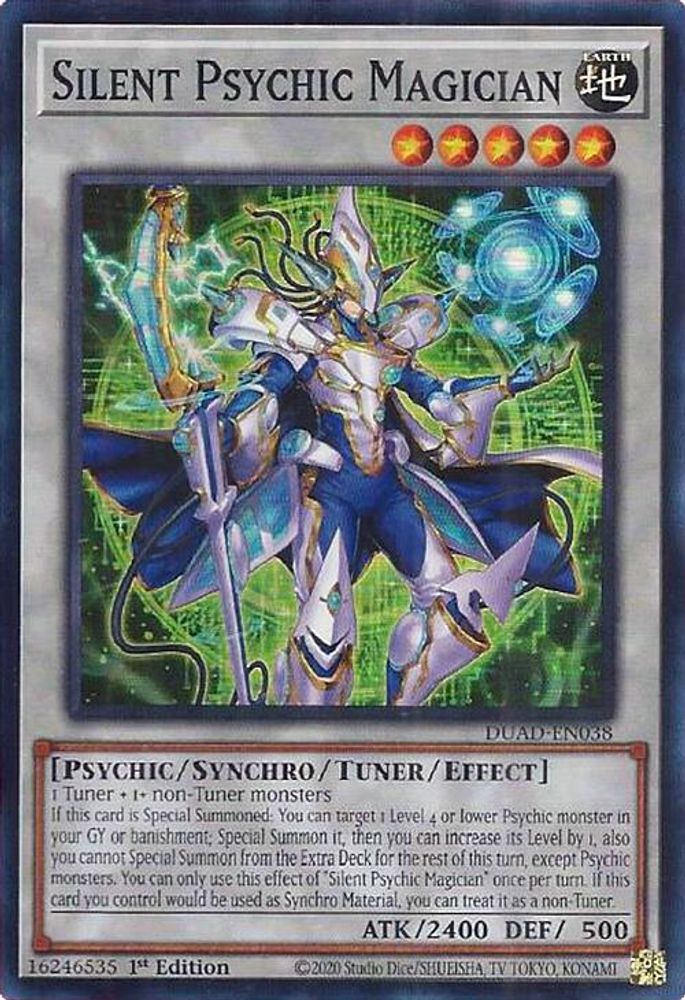 Silent Psychic Magician - (DUAD-EN038) - Super Rare 1st Edition