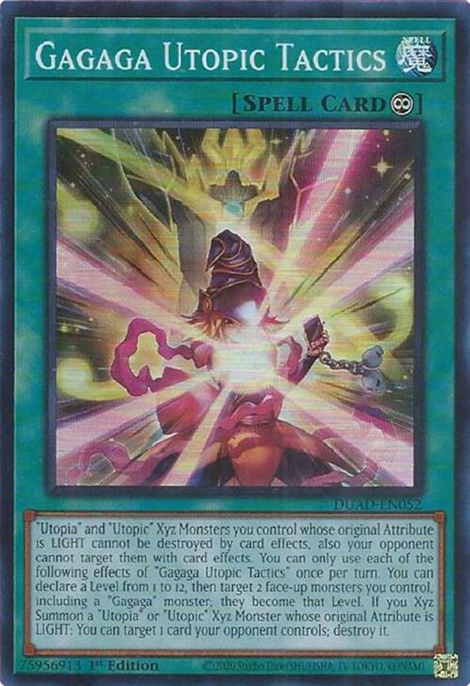 Gagaga Utopic Tactics - (DUAD-EN052) - Super Rare 1st Edition