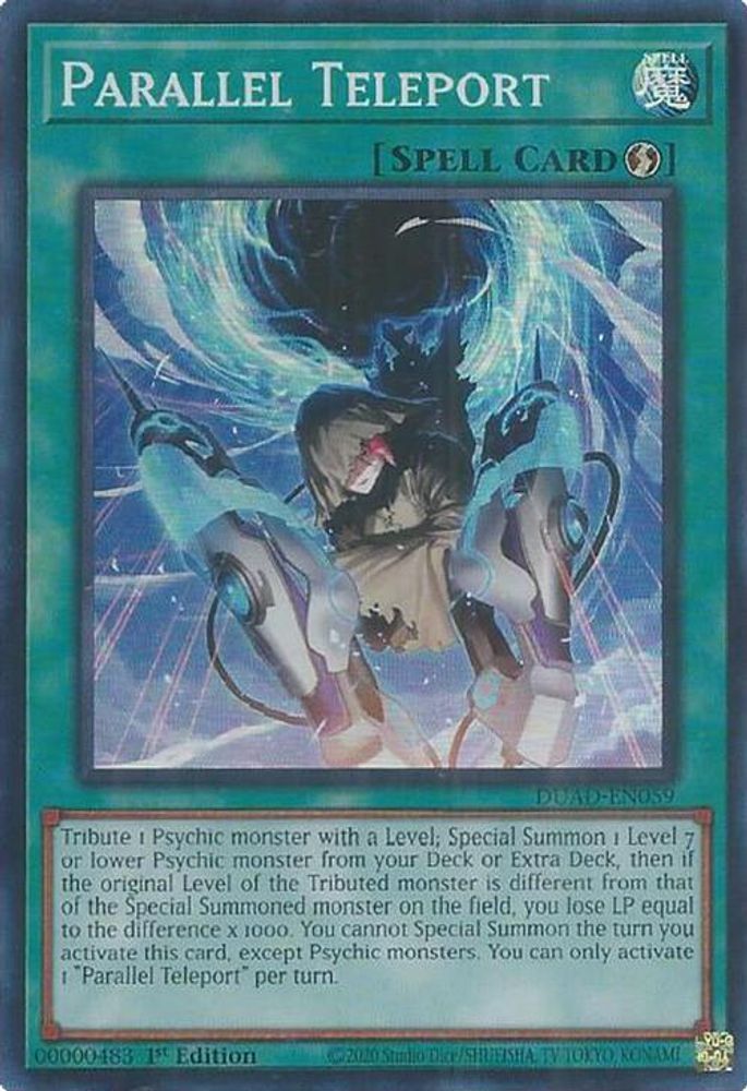 Parallel Teleport - (DUAD-EN059) - Super Rare 1st Edition