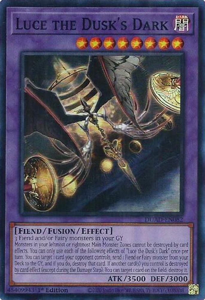 Luce the Dusk's Dark - (DUAD-EN082) - Super Rare 1st Edition