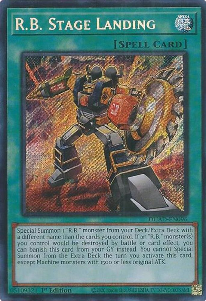 R.B. Stage Landing - (DUAD-EN096) - Secret Rare 1st Edition