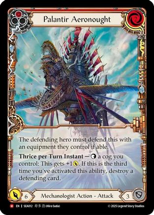 [Rainbow Foil] Palantir Aeronought (Extended Art) (#SEA012) - Majestic - FAB High Seas