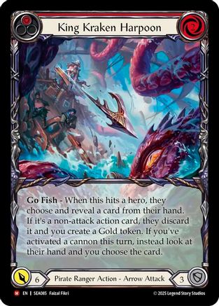 [Rainbow Foil] King Kraken Harpoon (Extended Art) (#SEA085) - Majestic - FAB High Seas