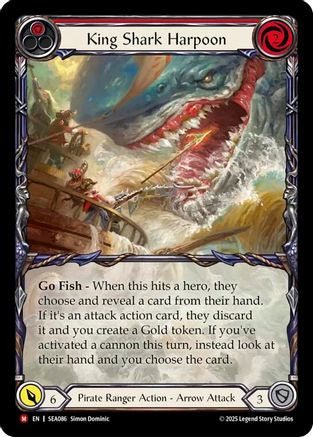 [Rainbow Foil] King Shark Harpoon (Extended Art) (#SEA086) - Majestic - FAB High Seas