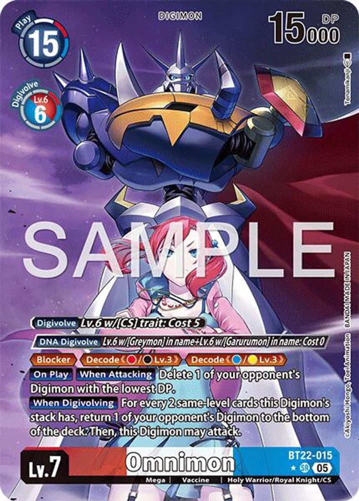 Omnimon (Alternate Art) (BT22-015) SR★ - Digimon Cyber Eden