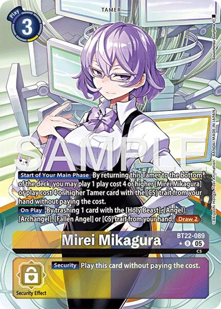Mirei Mikagura (Alternate Art) (BT22-089) R★ - Digimon Cyber Eden