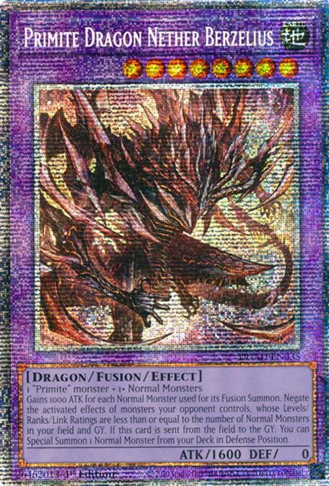 [STARLIGHT RARE] Primite Dragon Nether Berzelius (Starlight Rare) - (DUAD-EN035) - 1st Edition