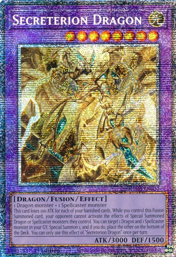[STARLIGHT RARE] Secreterion Dragon (Starlight Rare) - (DUAD-EN037) - 1st Edition
