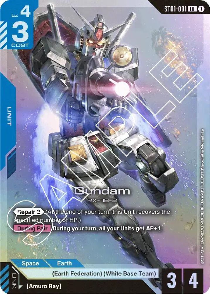 Gundam (ST01-001) [ LR ] - Gundam Starter Deck 01 Heroic Beginnings