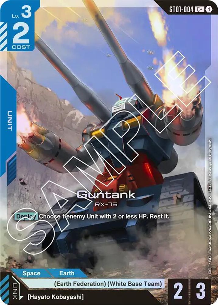 [ALTERNATE ART] Guntank (C+) (ST01-004) - Gundam Starter Deck 01 Heroic Beginnings