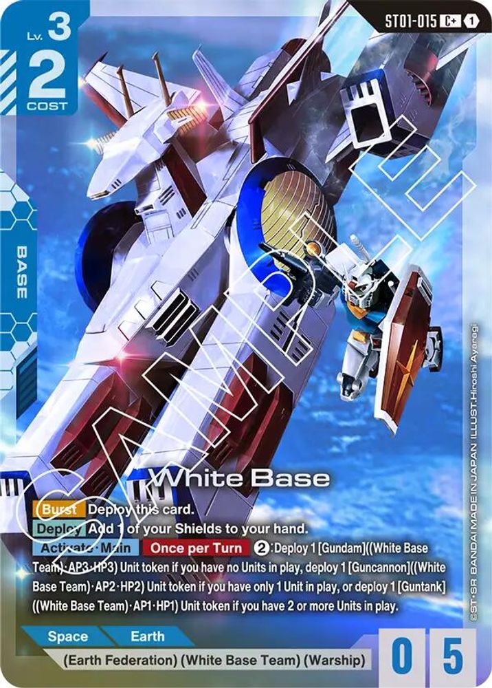 [ALTERNATE ART] White Base (C+) (ST01-015) - Gundam Starter Deck 01 Heroic Beginnings