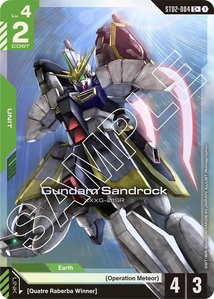 [ALTERNATE ART] Gundam Sandrock (C+) (ST02-004) - Gundam Starter Deck 02 Wings of Advance