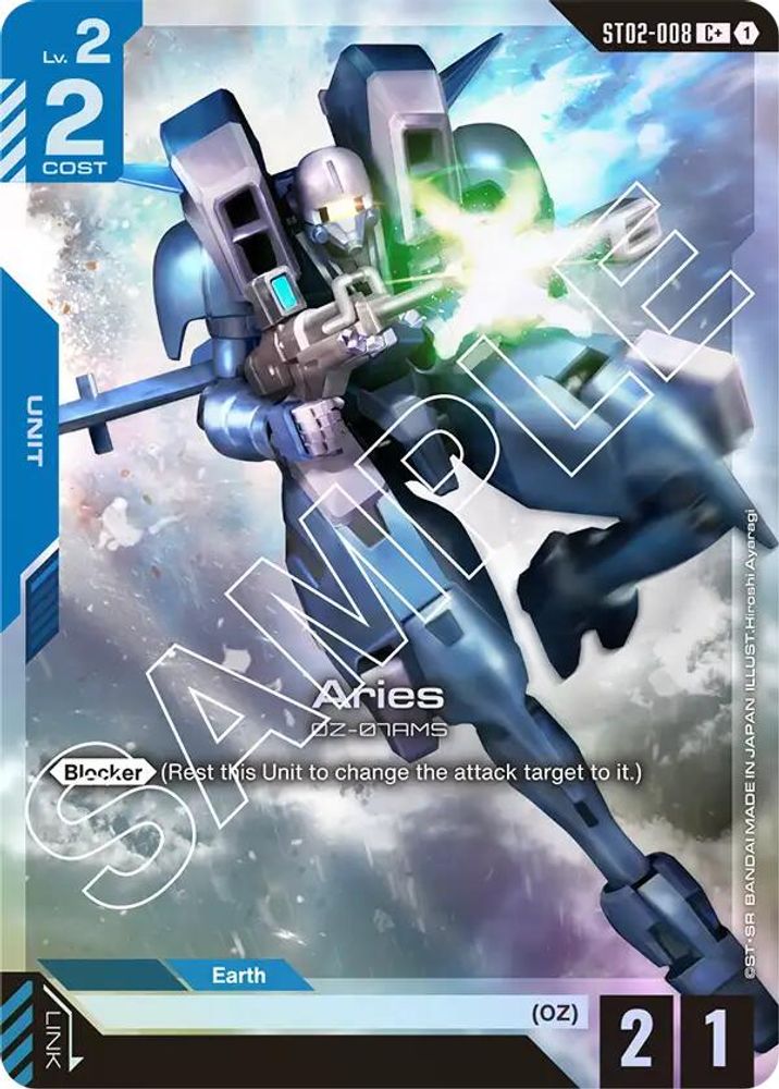 [ALTERNATE ART] Aries (C+) (ST02-008) - Gundam Starter Deck 02 Wings of Advance