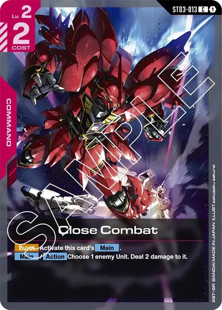 Close Combat (ST03-013) [ C ] - Gundam Starter Deck 03 Zeons Rush