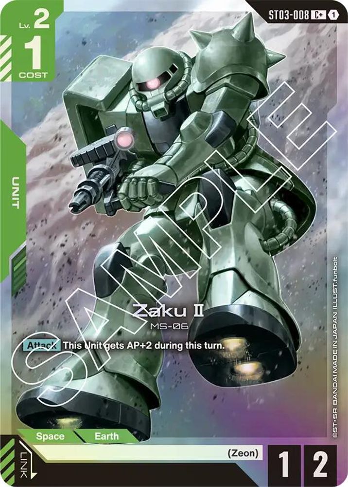 [ALTERNATE ART] Zaku II (C+) (ST03-008) - Gundam Starter Deck 03 Zeons Rush