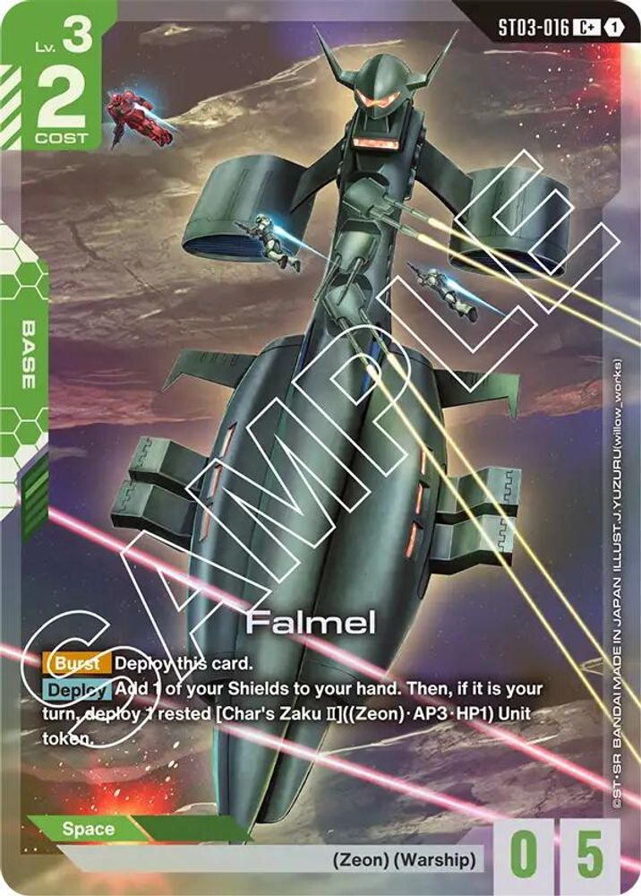 [ALTERNATE ART] Falmel (C+) (ST03-016) - Gundam Starter Deck 03 Zeons Rush