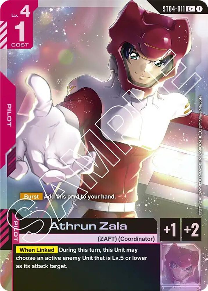 [ALTERNATE ART] Athrun Zala (C+) (ST04-011) - Gundam Starter Deck 04 SEED Strike