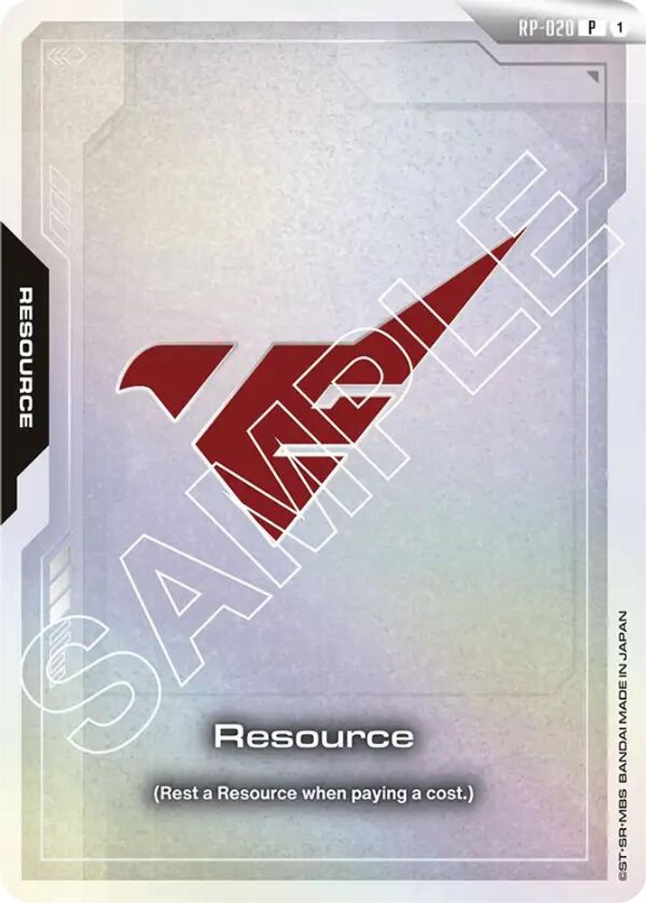 Resource (RP-020) (Asticassia School of Technology) (RP-020) - Gundam Promotional Resource Tokens