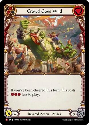 [Rainbow Foil] Crowd Goes Wild (#SUP019) - Majestic - FAB Super Slam