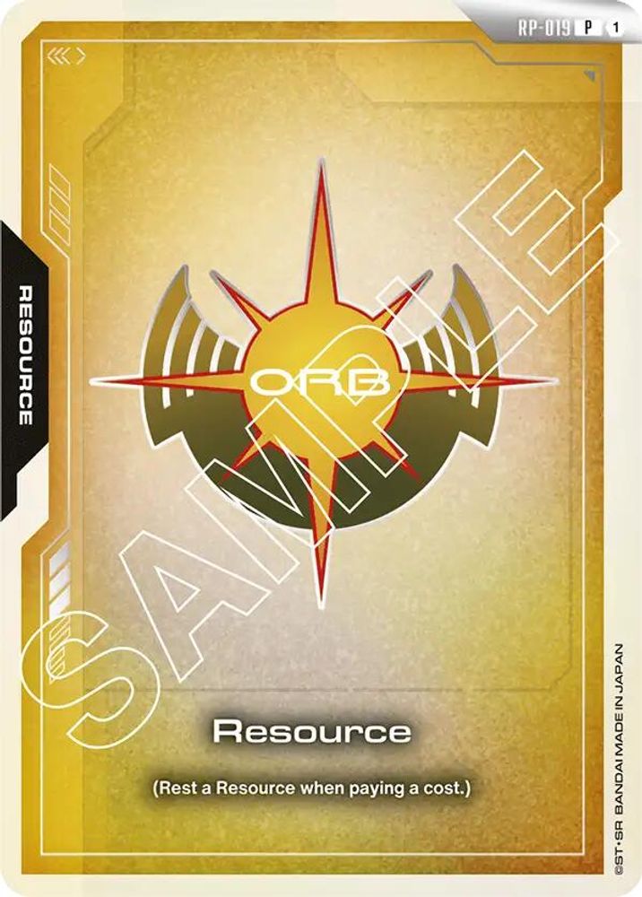 Resource (RP-019) (United Emirates of Orb) (RP-019) - Gundam Promotional Resource Tokens