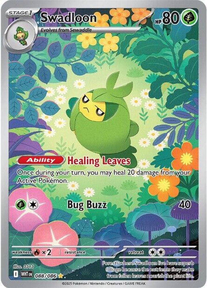 Swadloon - [  088/086 ] - Illustration Rare - Pokemon SV White Flare