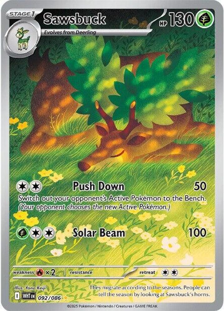 Sawsbuck - [  092/086 ] - Illustration Rare - Pokemon SV White Flare