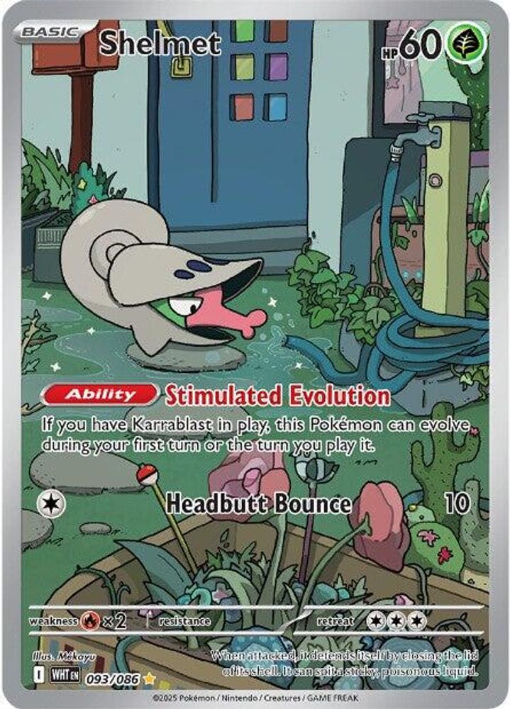 Shelmet - [  093/086 ] - Illustration Rare - Pokemon SV White Flare