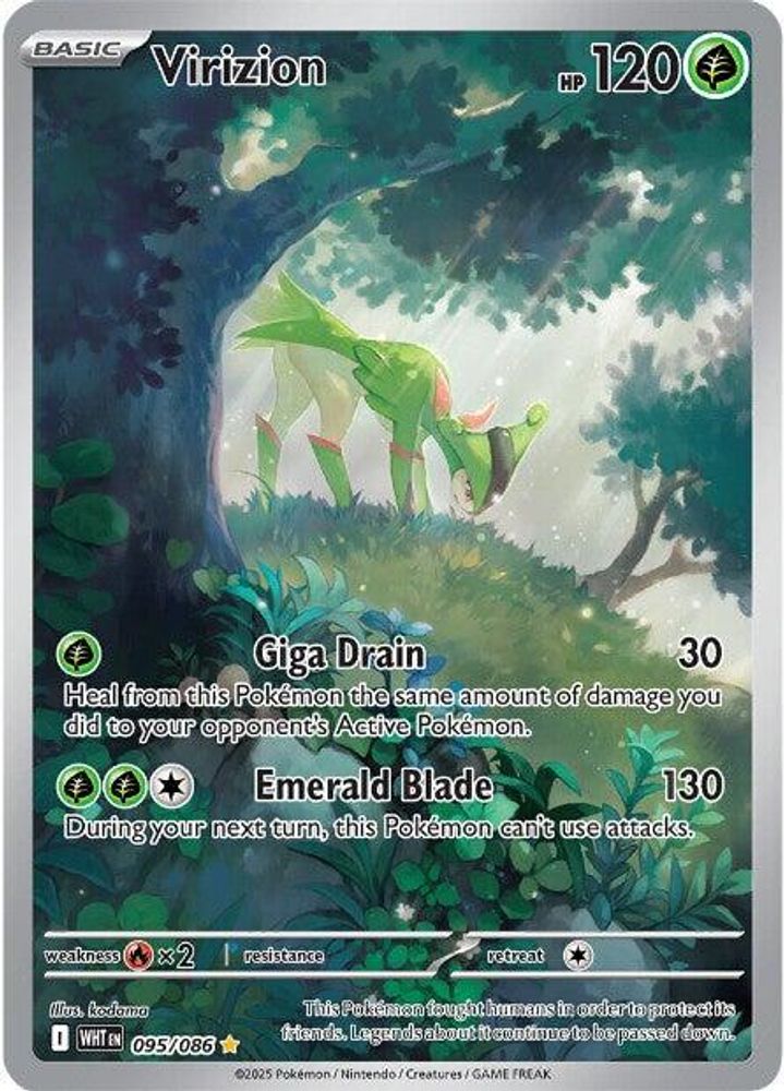 Virizion - [  095/086 ] - Illustration Rare - Pokemon SV White Flare