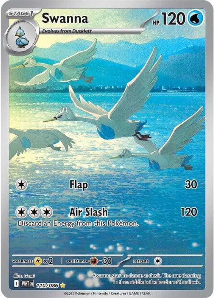 Swanna - [  110/086 ] - Illustration Rare - Pokemon SV White Flare