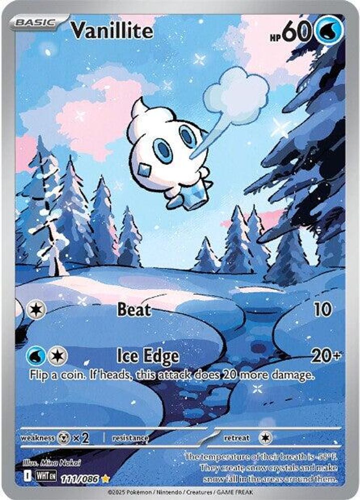 Vanillite - [  111/086 ] - Illustration Rare - Pokemon SV White Flare