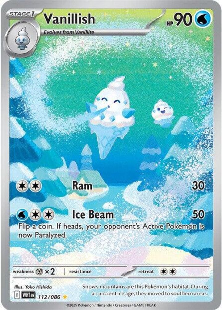 Vanillish - [  112/086 ] - Illustration Rare - Pokemon SV White Flare