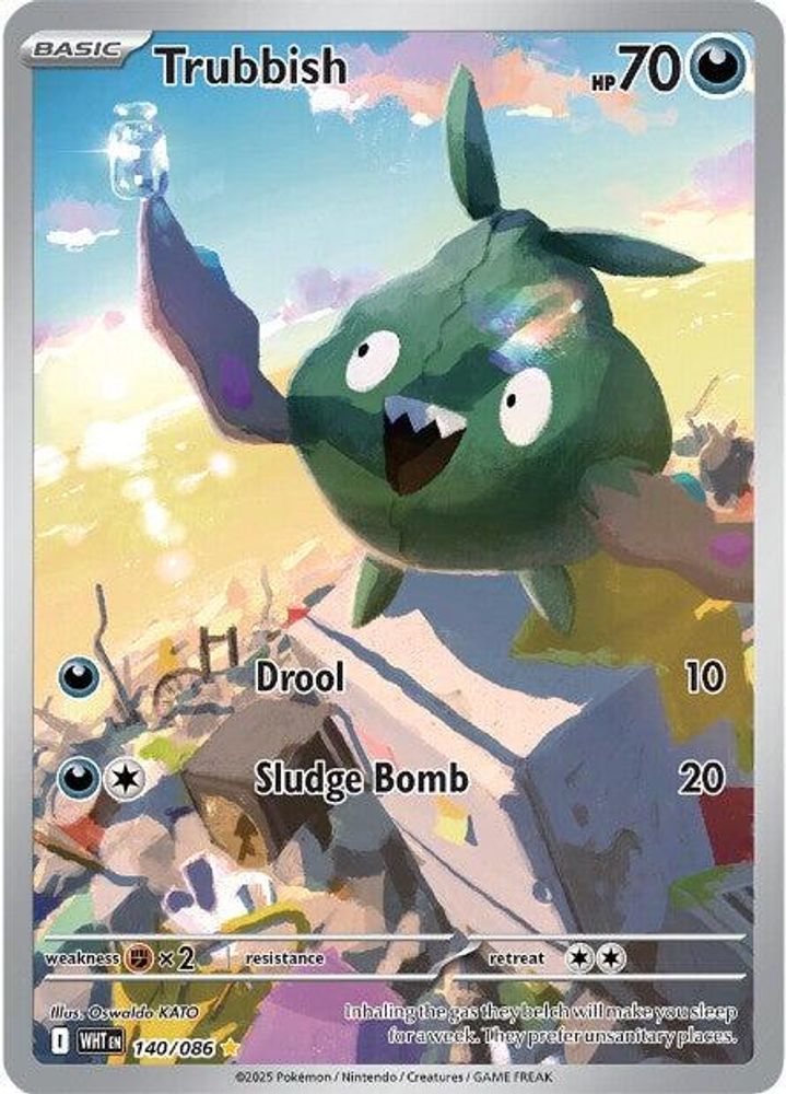 Trubbish - [  140/086 ] - Illustration Rare - Pokemon SV White Flare