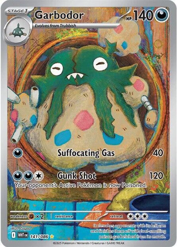 Garbodor - [  141/086 ] - Illustration Rare - Pokemon SV White Flare