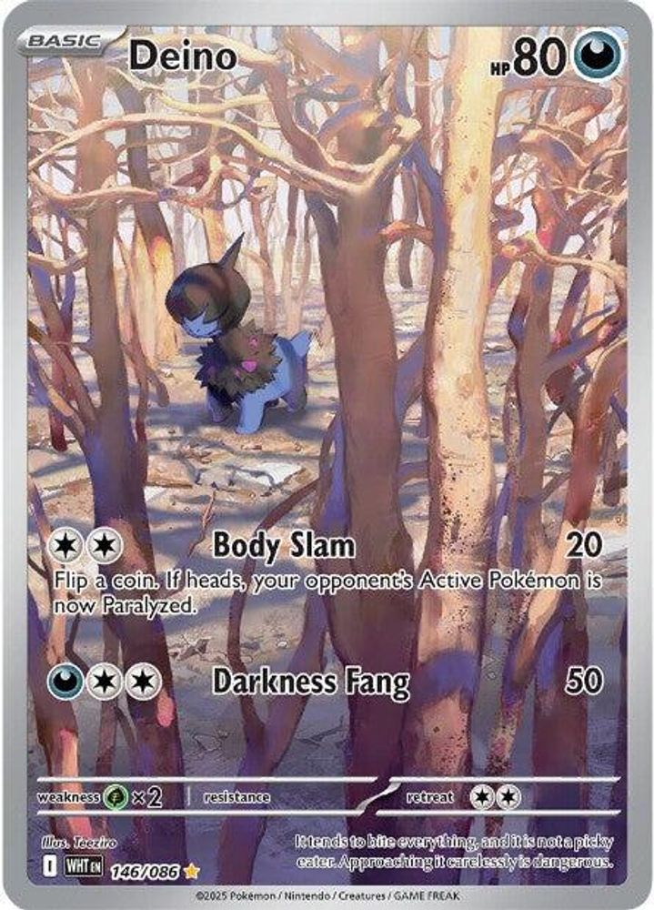 Deino - [  146/086 ] - Illustration Rare - Pokemon SV White Flare