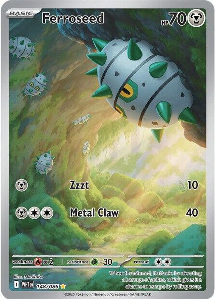 Ferroseed - [  148/086 ] - Illustration Rare - Pokemon SV White Flare
