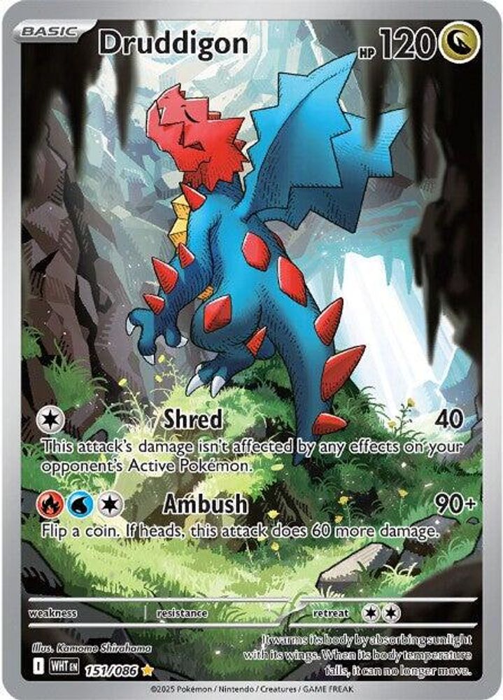 Druddigon - [  151/086 ] - Illustration Rare - Pokemon SV White Flare