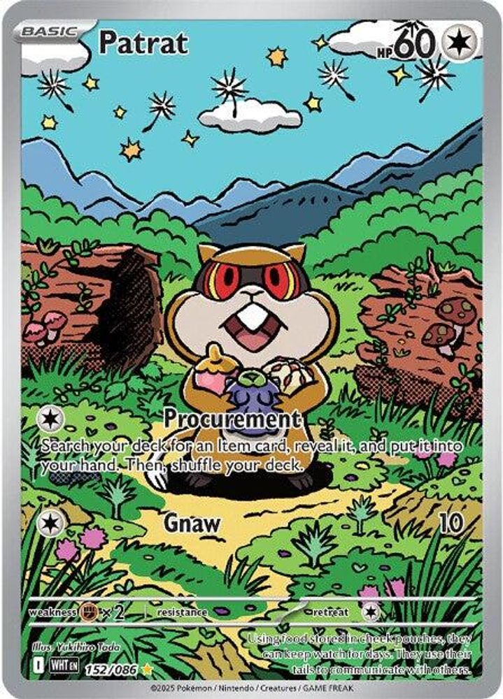 Patrat - [  152/086 ] - Illustration Rare - Pokemon SV White Flare