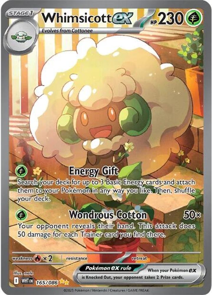 Whimsicott ex - [  165/086 ] - Special Illustration Rare - Pokemon SV White Flare