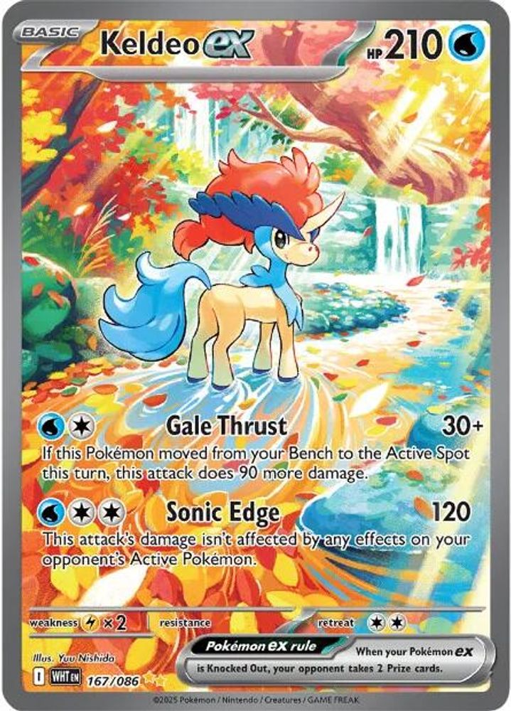 Keldeo ex - [  167/086 ] - Special Illustration Rare - Pokemon SV White Flare