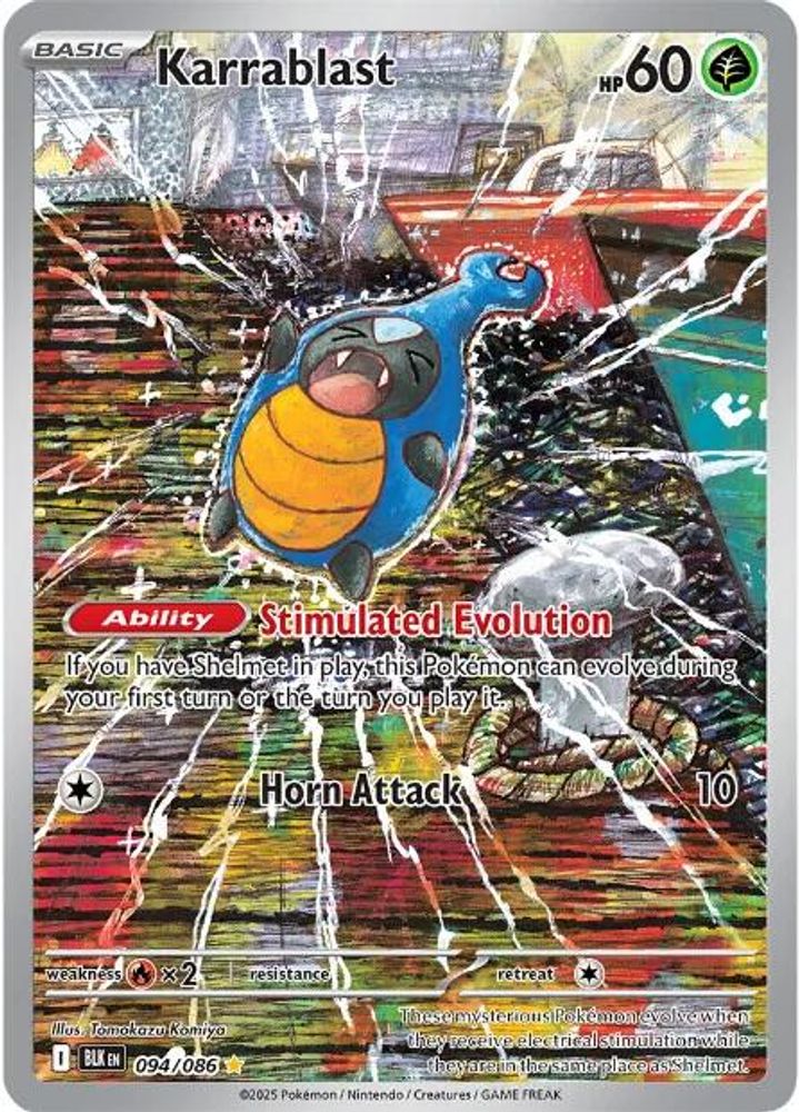 Karrablast - [  094/086 ] - Illustration Rare - Pokemon SV Black Bolt