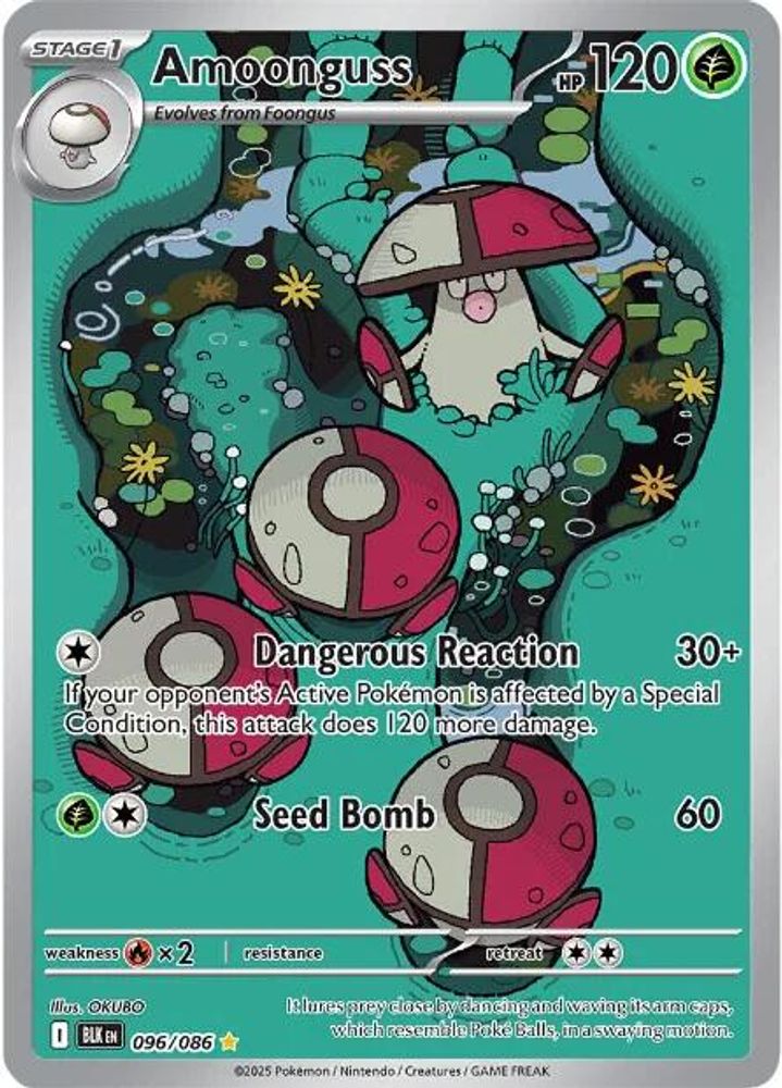Amoonguss - [  096/086 ] - Illustration Rare - Pokemon SV Black Bolt