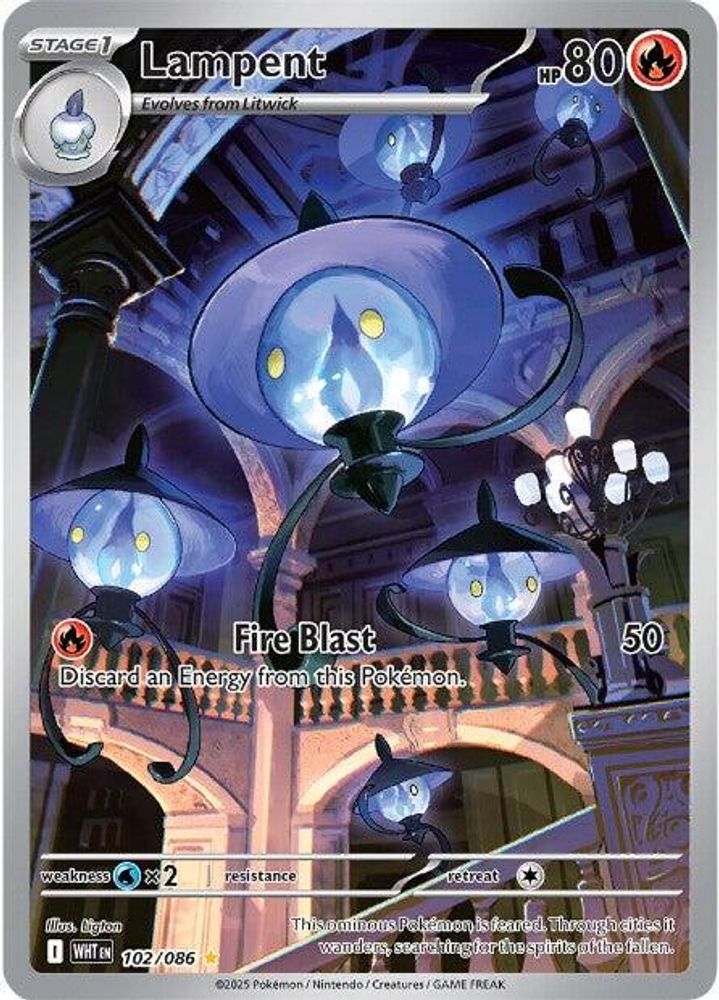 Lampent - [  102/086 ] - Illustration Rare - Pokemon SV White Flare