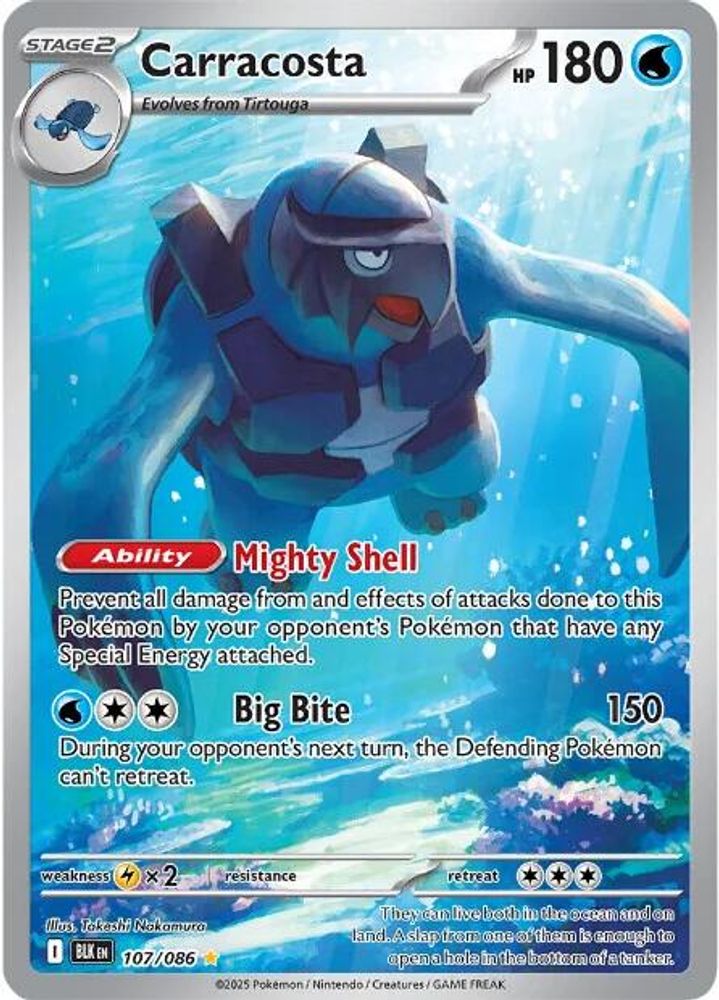 Carracosta - [  107/086 ] - Illustration Rare - Pokemon SV Black Bolt