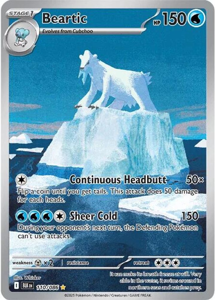 Beartic - [  110/086 ] - Illustration Rare - Pokemon SV Black Bolt