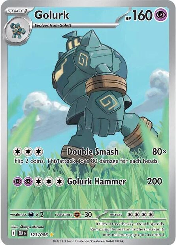 Golurk - [  123/086 ] - Illustration Rare - Pokemon SV Black Bolt